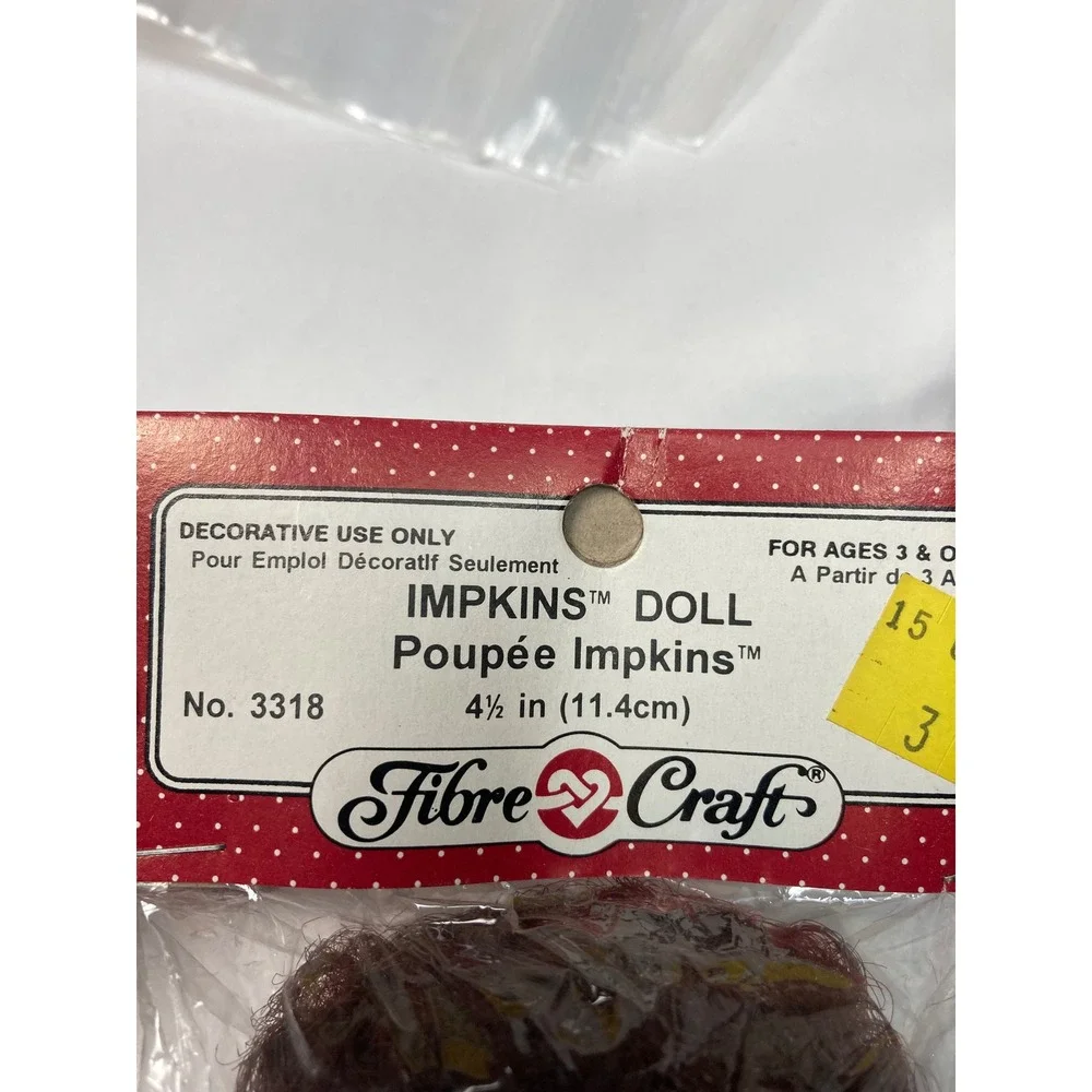 Vintage Fibre-Craft Impkins Doll – Model 3318 and 3318B – 4.5